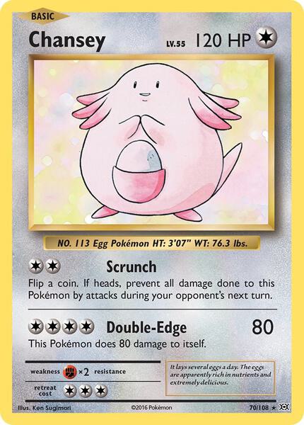 Chansey - XY Evolutions - Holofoil - Lightly Played (LP)