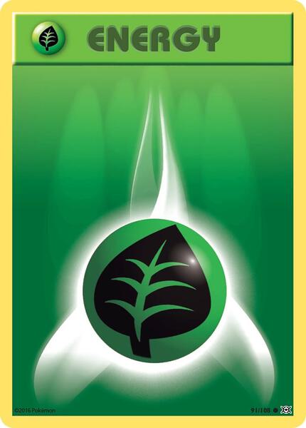 Grass Energy - XY Evolutions - Reverse Holofoil - Lightly Played (LP)