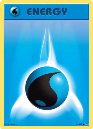 Water Energy - XY Evolutions - Reverse Holofoil - Near Mint (NM)