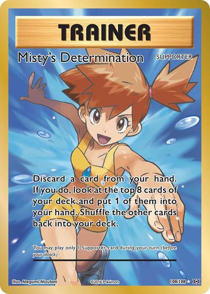 Misty's Determination (Full Art) - XY Evolutions - Holofoil - Near Mint (NM)