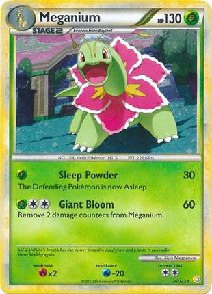 Meganium - 26/123 (Cosmos Holo) - Deck Exclusives - Holofoil - Moderately Played (MP)