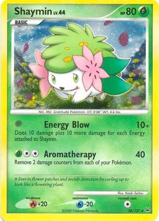 Shaymin - 38/127 (DPPt Platinum) - Deck Exclusives - Holofoil - Near Mint (NM)