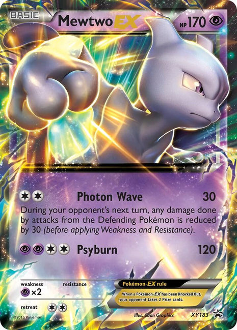 Mewtwo EX - XY183 - XY Promos - Holofoil - Lightly Played (LP)