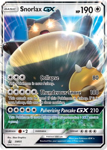 Snorlax GX - SM05 - SM Promos - Holofoil - Near Mint (NM)