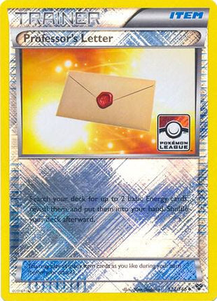 Professor's Letter - 123/146 (Pokemon League) - League and Championship Cards - Reverse Holofoil - Near Mint (NM)