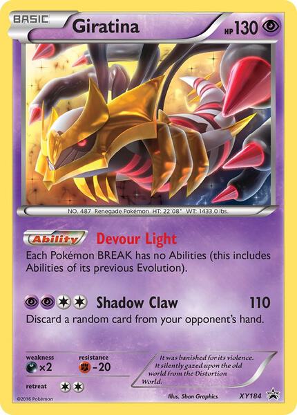 Giratina - XY184 - XY Promos - Holofoil - Lightly Played (LP)