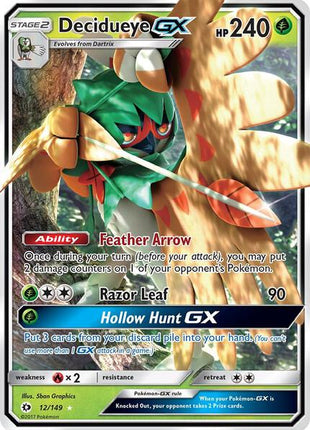 Decidueye GX - SM Base Set - Holofoil - Lightly Played (LP)