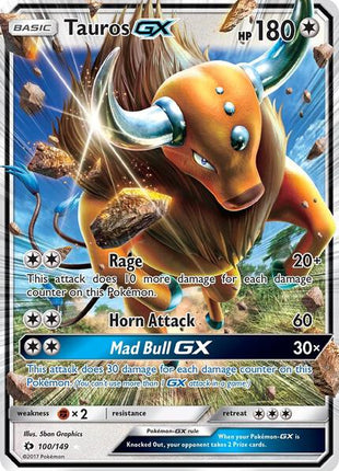 Tauros GX - SM Base Set - Holofoil - Near Mint (NM)