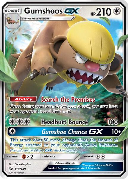 Gumshoos GX - SM Base Set - Holofoil - Near Mint (NM)