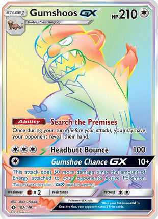Gumshoos GX (Secret) - SM Base Set - Holofoil - Near Mint (NM)