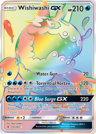 Wishiwashi GX (Secret) - SM Guardians Rising - Holofoil - Near Mint (NM)