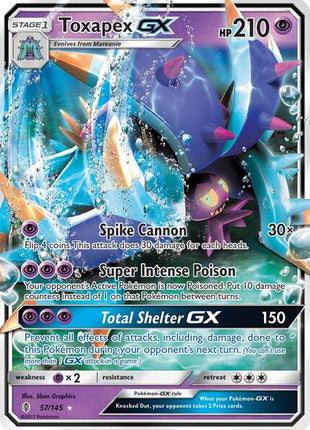 Toxapex GX - SM Guardians Rising - Holofoil - Near Mint (NM)