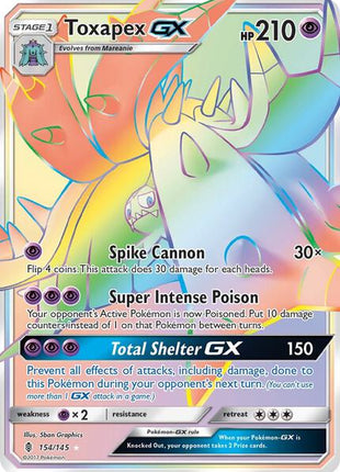 Toxapex GX (Secret) - SM Guardians Rising - Holofoil - Near Mint (NM)