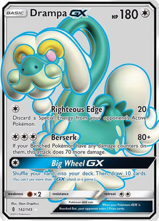 Drampa GX (Full Art) - SM Guardians Rising - Holofoil - Lightly Played (LP)