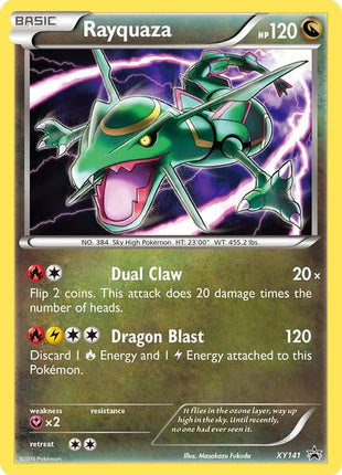 Rayquaza - XY141 - XY Promos - Holofoil - Lightly Played (LP)