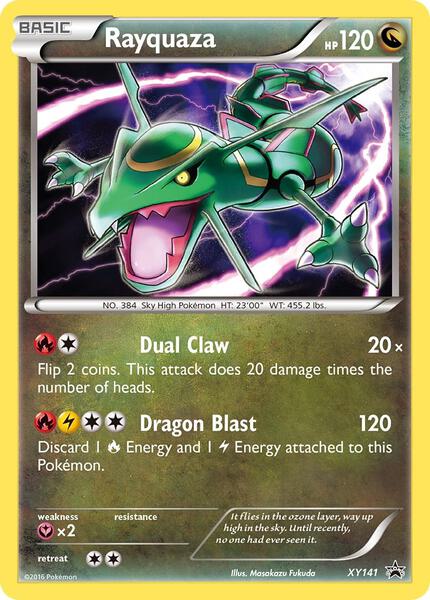 Rayquaza - XY141 - XY Promos - Holofoil - Lightly Played (LP)