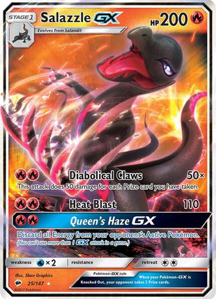 Salazzle GX - SM Burning Shadows - Holofoil - Near Mint (NM)