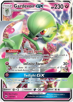 Gardevoir GX - SM Burning Shadows - Holofoil - Lightly Played (LP)