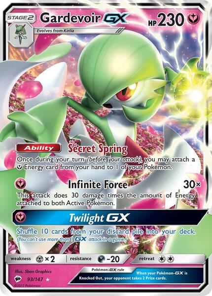 Gardevoir GX - SM Burning Shadows - Holofoil - Lightly Played (LP)