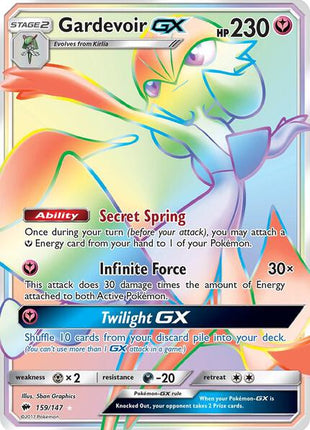 Gardevoir GX (Secret) - SM Burning Shadows - Holofoil - Heavily Played (HP)