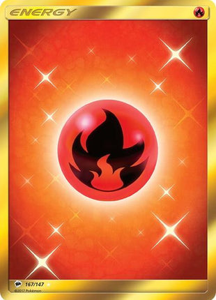 Fire Energy (Secret) - SM Burning Shadows - Holofoil - Lightly Played (LP)