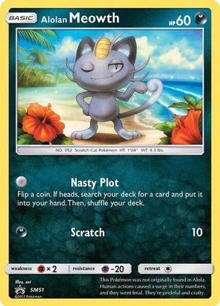 Alolan Meowth - SM51 - SM Promos - Holofoil - Lightly Played (LP)
