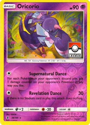 Oricorio - 56/145 (Pokemon League) - League and Championship Cards - Reverse Holofoil - Damaged