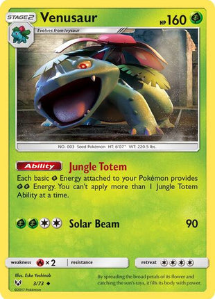 Venusaur - Shining Legends - Reverse Holofoil - Near Mint (NM)