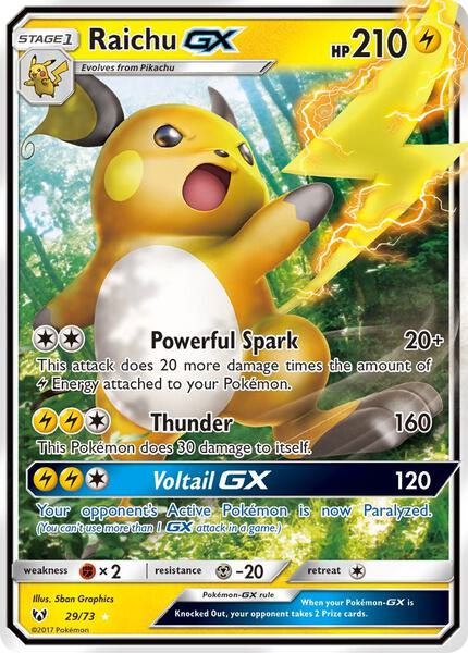 Raichu GX - Shining Legends - Holofoil - Near Mint (NM)