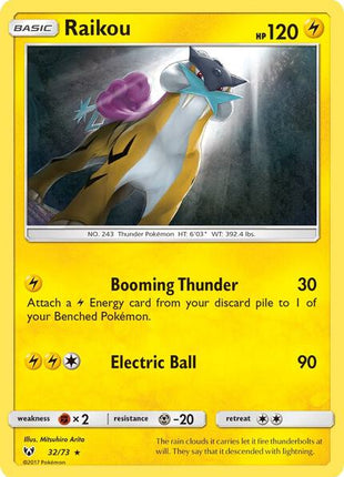 Raikou - Shining Legends - Holofoil - Near Mint (NM)