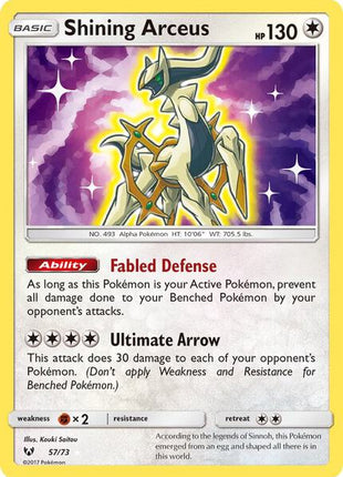 Shining Arceus - Shining Legends - Holofoil - Lightly Played (LP)