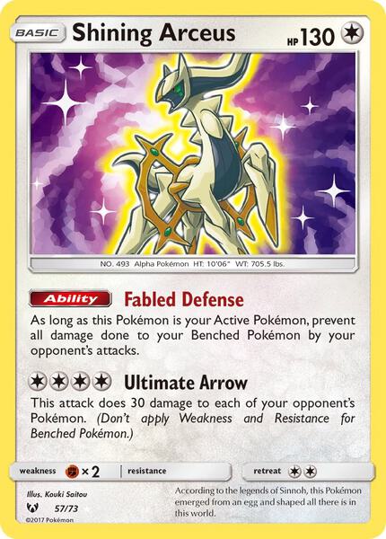 Shining Arceus - Shining Legends - Holofoil - Lightly Played (LP)