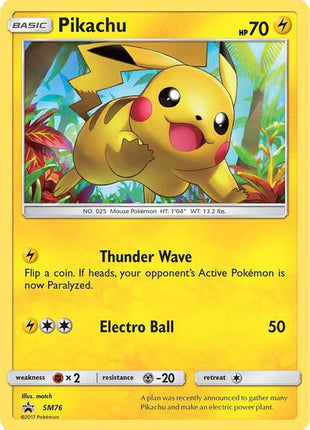 Pikachu - SM76 - SM Promos - Holofoil - Lightly Played (LP)