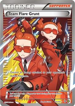 Team Flare Grunt - 73a/83 - Alternate Art Promos - Holofoil - Heavily Played (HP)