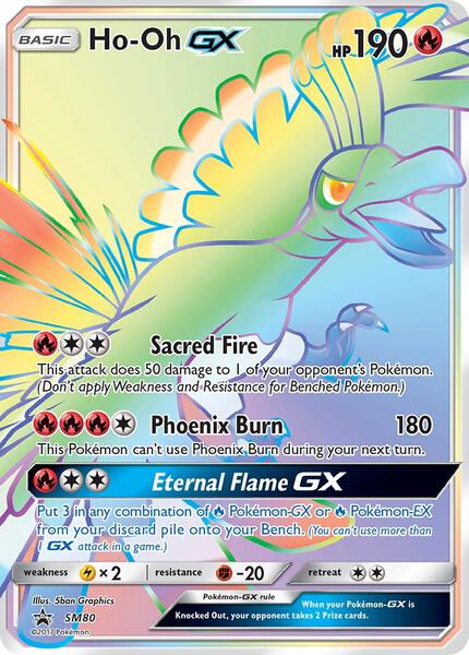 Ho-Oh GX - SM80 - SM Promos - Holofoil - Lightly Played (LP)