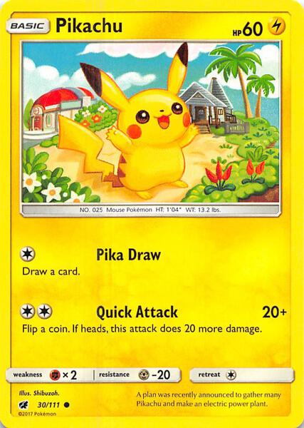 Pikachu - SM Crimson Invasion - Reverse Holofoil - Near Mint (NM)