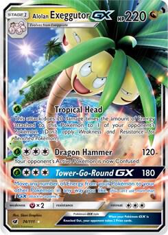 Alolan Exeggutor GX - SM Crimson Invasion - Holofoil - Near Mint (NM)