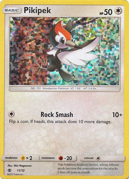 Pikipek - 11/12 - McDonalds Promos 2017 - Holofoil - Moderately Played (MP)