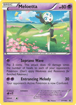 Meloetta - XY193 - XY Promos - Holofoil - Near Mint (NM)