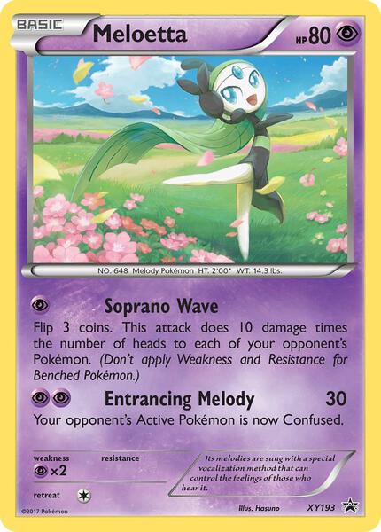 Meloetta - XY193 - XY Promos - Holofoil - Near Mint (NM)