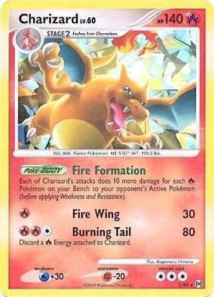 Charizard - 1/99 (Cracked Ice Holo) - Miscellaneous Cards and Products - Holofoil - Damaged
