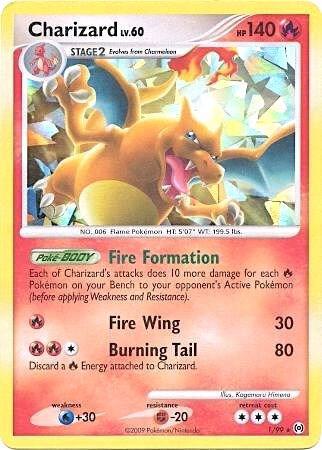 Charizard - 1/99 (Cracked Ice Holo) - Miscellaneous Cards and Products - Holofoil - Damaged