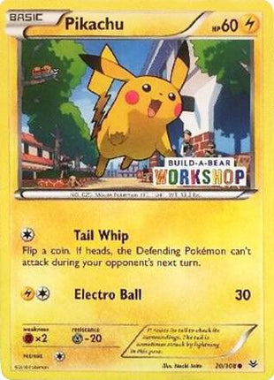 Pikachu - 20/108 (Build-A-Bear Workshop Exclusive) - Miscellaneous Cards and Products - Lightly Played (LP)
