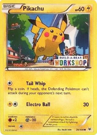 Pikachu - 20/108 (Build-A-Bear Workshop Exclusive) - Miscellaneous Cards and Products - Lightly Played (LP)