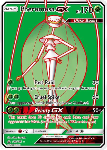 Pheromosa GX (Full Art) - SM Ultra Prism - Holofoil - Near Mint (NM)
