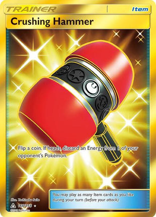 Crushing Hammer (Secret Rare) - SM Ultra Prism - Holofoil - Near Mint (NM)