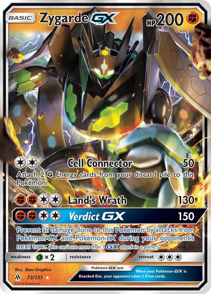 Zygarde GX - SM Forbidden Light - Holofoil - Near Mint (NM)