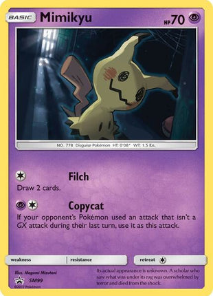 Mimikyu - SM99 - SM Promos - Holofoil - Near Mint (NM)