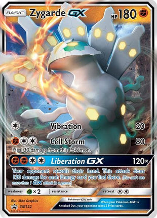 Zygarde GX - SM122 - SM Promos - Holofoil - Heavily Played (HP)