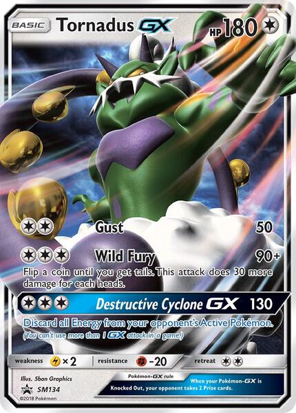Tornadus GX - SM134 - SM Promos - Holofoil - Lightly Played (LP)